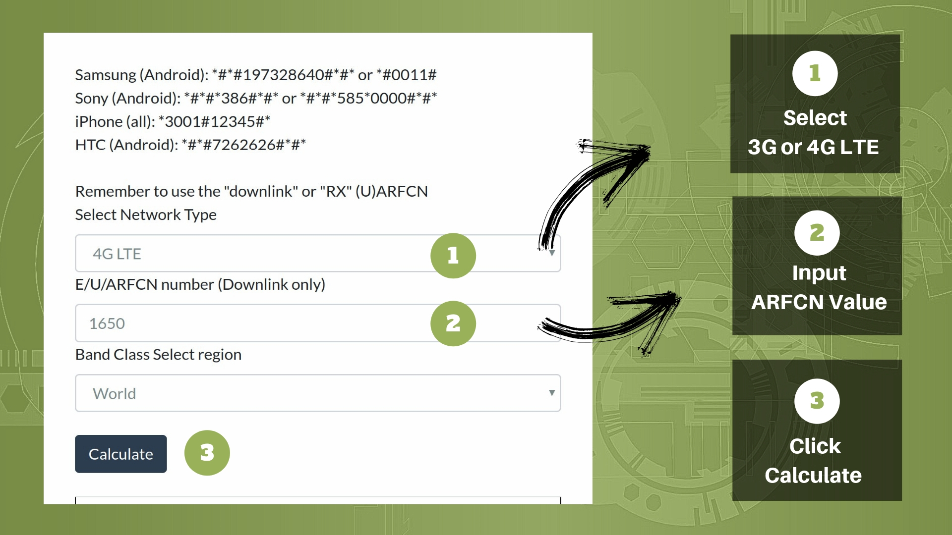 Reference Photo: Frequency Calculator