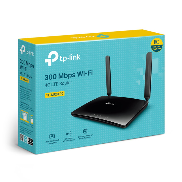 TP-Link TL-MR6400  v5 150 Mbps 4G LTE with 300Mbps Wi-Fi Router